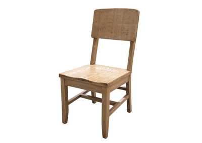 Mita Solid wood Chair w/ wooden seat (Set of 2)