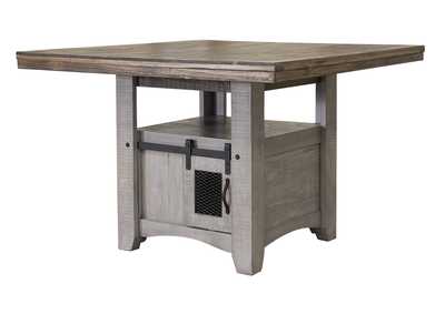 Image for Pueblo Gray Light Gray & Brown Counter Height Dining Table