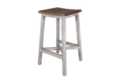 Image for Pueblo Gray 24 Stool (Set of 2)