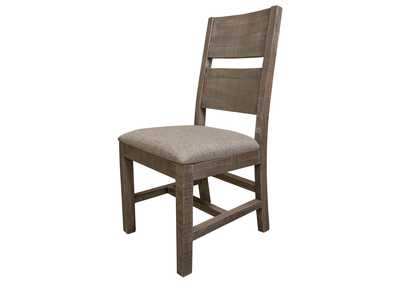 Image for Marble Solid wood Chair, w/ Gray Fabric Seat  (Set of 2)