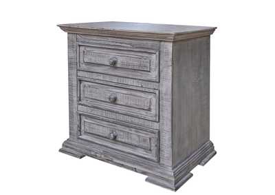 Image for Terra Gray Distressed Nightstand