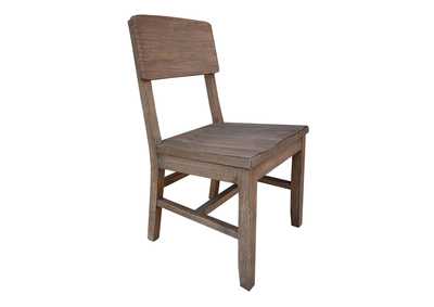 Sahara Wood Seat Chair (Set of 2)