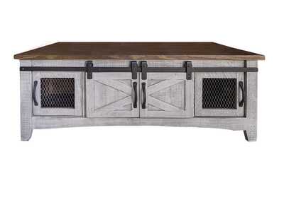 Image for Pueblo Gray Cocktail Table 8 Doors