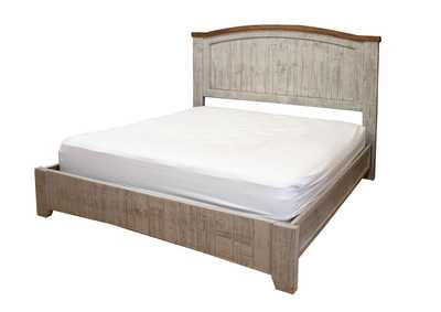 Image for Pueblo Light Gray & Brown Queen Bed