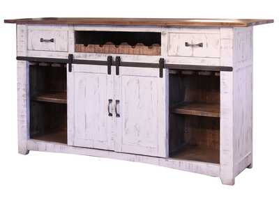 Image for Pueblo White Antiqued Bar