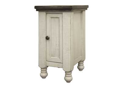 Image for Stone 1 Door Chairside Table