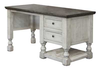 Image for Stone Ivory Antiqued & Weathered Gray Desk