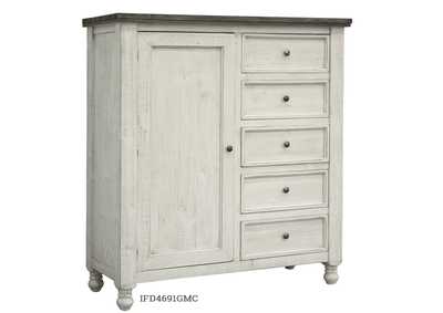 Image for Stone 5 Drawer, 1 Door Gentleman Chest