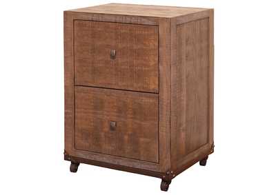 Image for Urban Gold Brown & Golden undertones Two Drawers File Cabinet