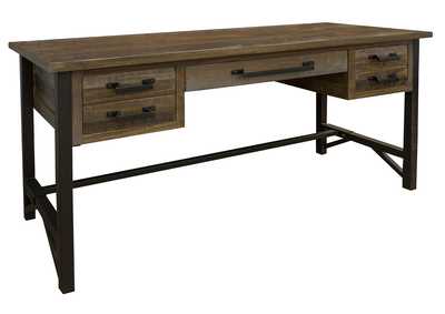 Image for Loft Brown Two Tone Gray & Brown Desk