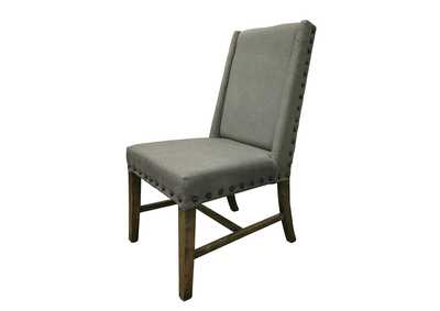 Image for Loft Brown Two tone Gray & Brown Upholstered Chair w/ Fabric [Set of2]