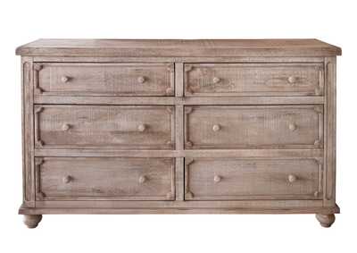 Image for Aruba Natural 6 Drawer Dresser