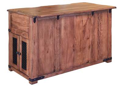 Image for Parota 3 Drawer Kitchen Island w/2 sliding doors, 2 Mesh doors on each side