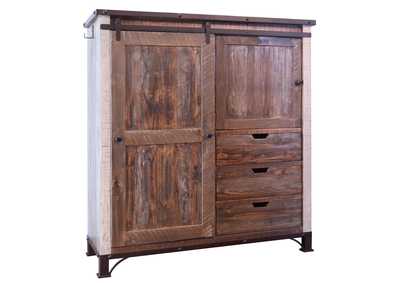 Image for Antique Multicolor 3 Drawer, 1 Sliding Door, 1 Door  Gentleman’s Chest