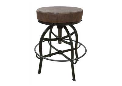 Image for Seating 24-30" Adjustable Swivel Stool, w/ Faux Leather seat, Iron base