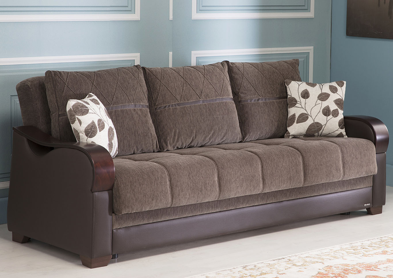 Bennett Armoni Brown 3 Piece Sofa Set,Hudson Furniture & Bedding
