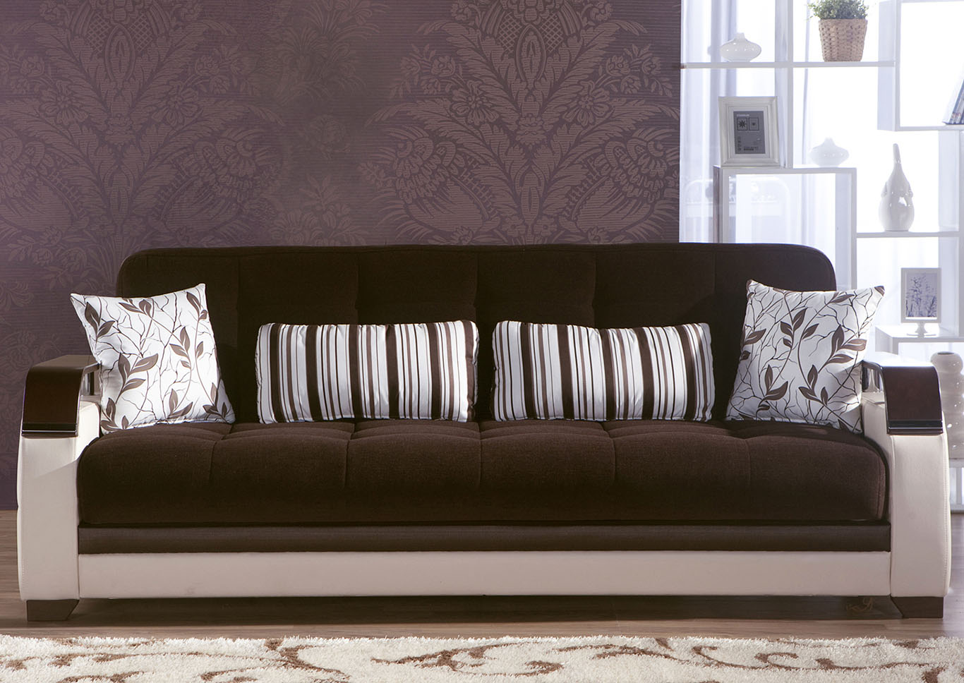 Natural Colins Brown 3 Piece Sofa Set,Hudson Furniture & Bedding