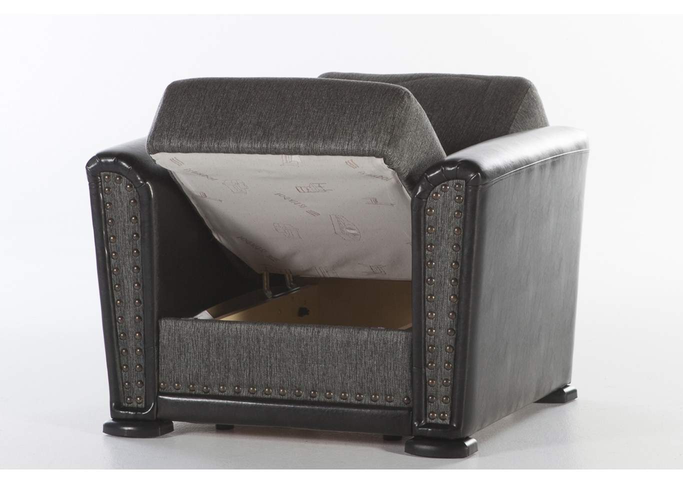 Alfa Redeyef Fume Arm Chair,Hudson Furniture & Bedding