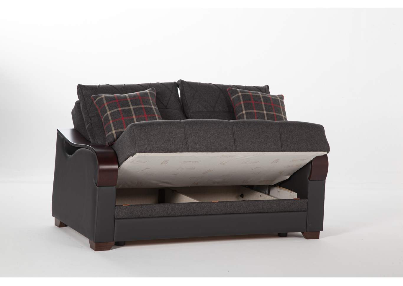 Bennett Nar Antrasit Love Seat W/ Storage,Hudson Furniture & Bedding
