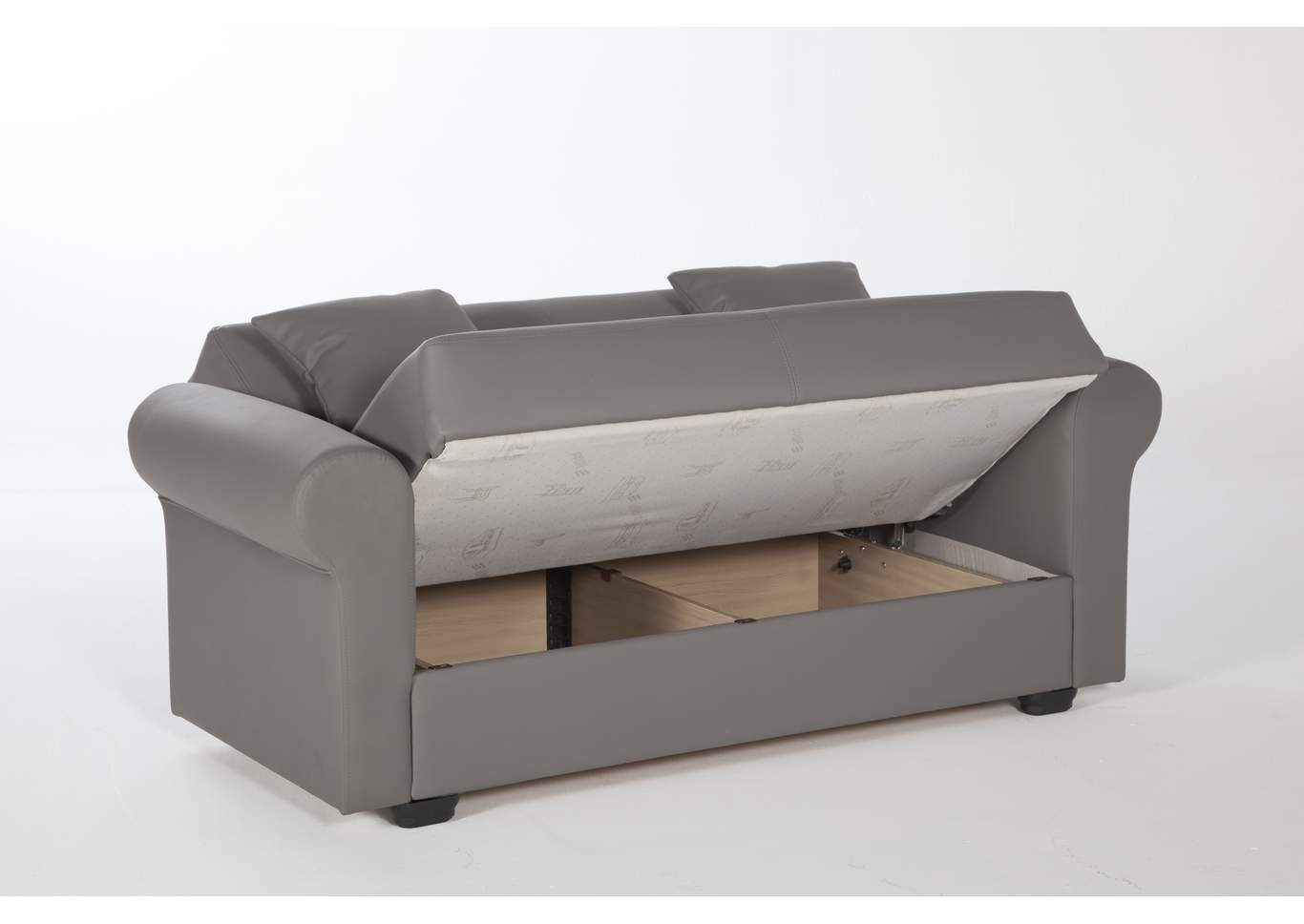 Floris Escudo Tortora Love Seat W/ Storage,Hudson Furniture & Bedding