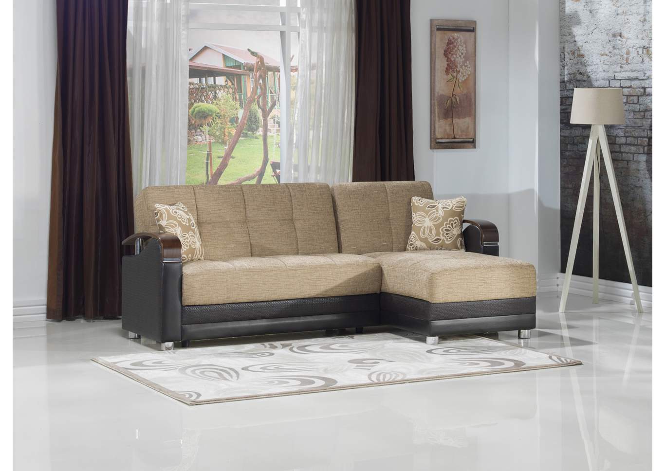 Luna Kose Takimi RAF Chaise Sectional,Hudson Furniture & Bedding