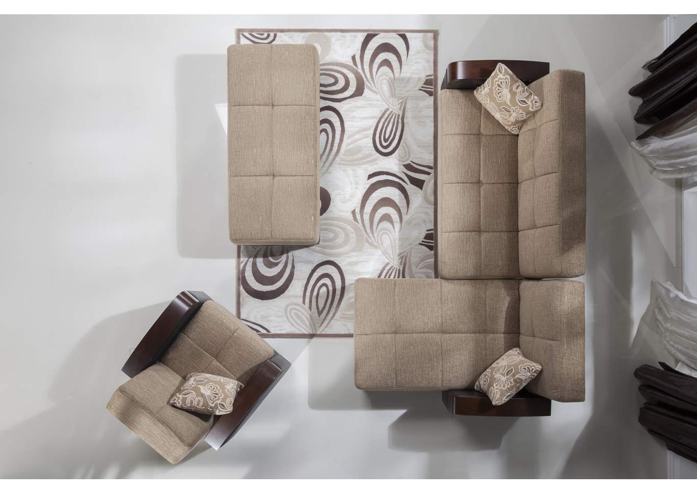 Luna Kose Takimi RAF Chaise Sectional,Hudson Furniture & Bedding