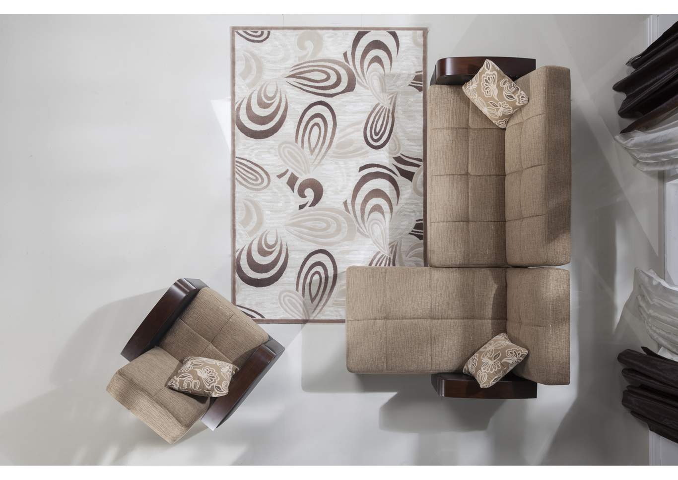 Luna Kose Takimi RAF Chaise Sectional,Hudson Furniture & Bedding