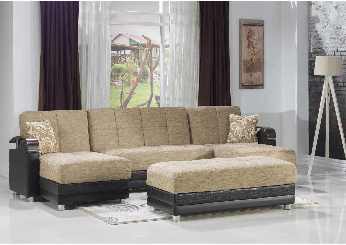 Luna Kose Takimi LAF/RAF Chaise Sectional,Hudson Furniture & Bedding
