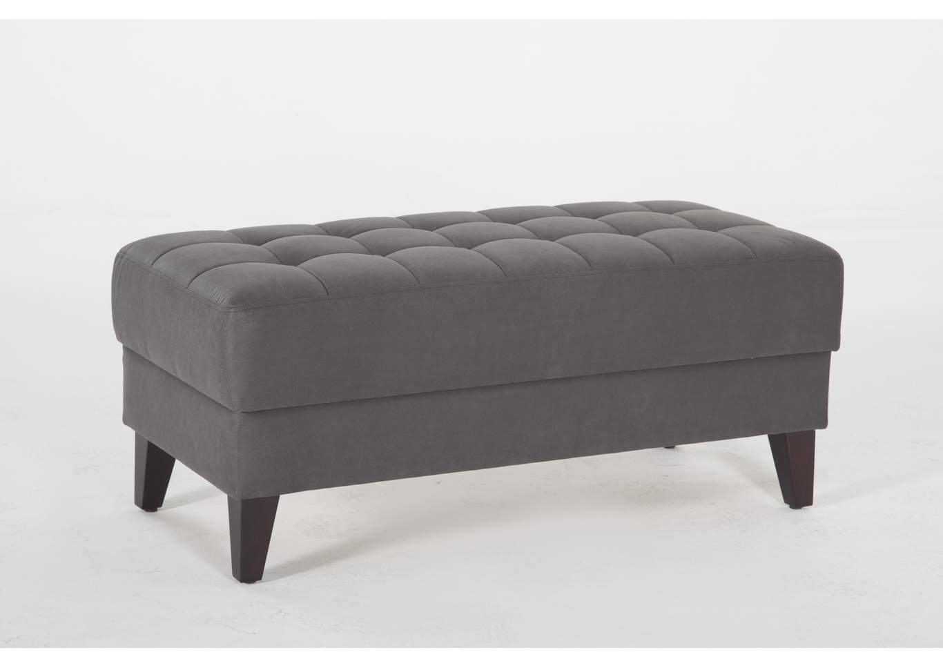 Milton Melson Dark Gray Stroage Bench,Hudson Furniture & Bedding