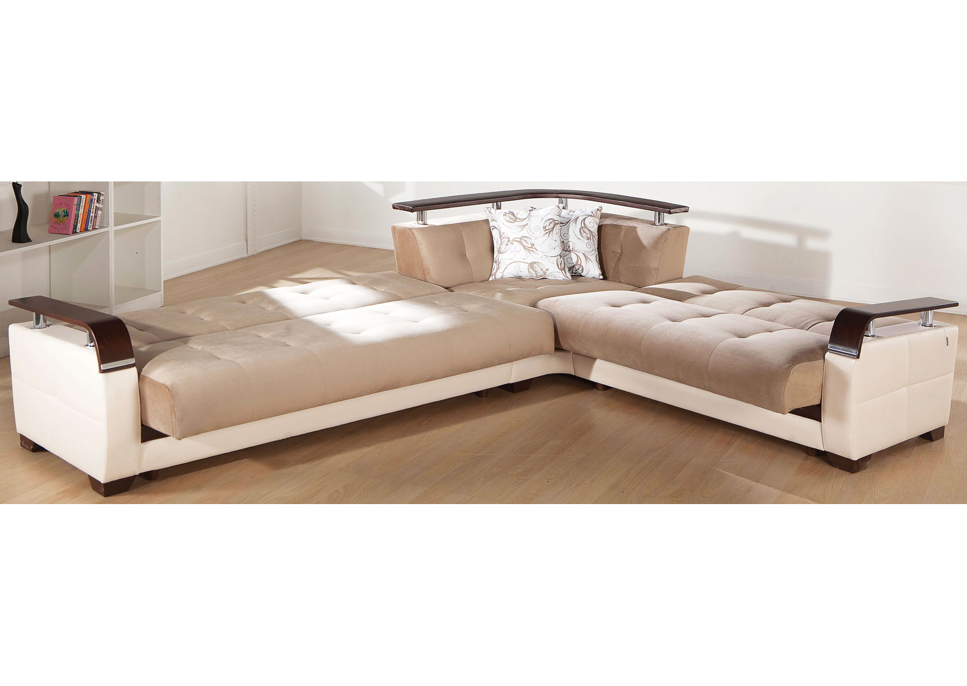 Natural Naomi Light Brown Sectional,Hudson Furniture & Bedding