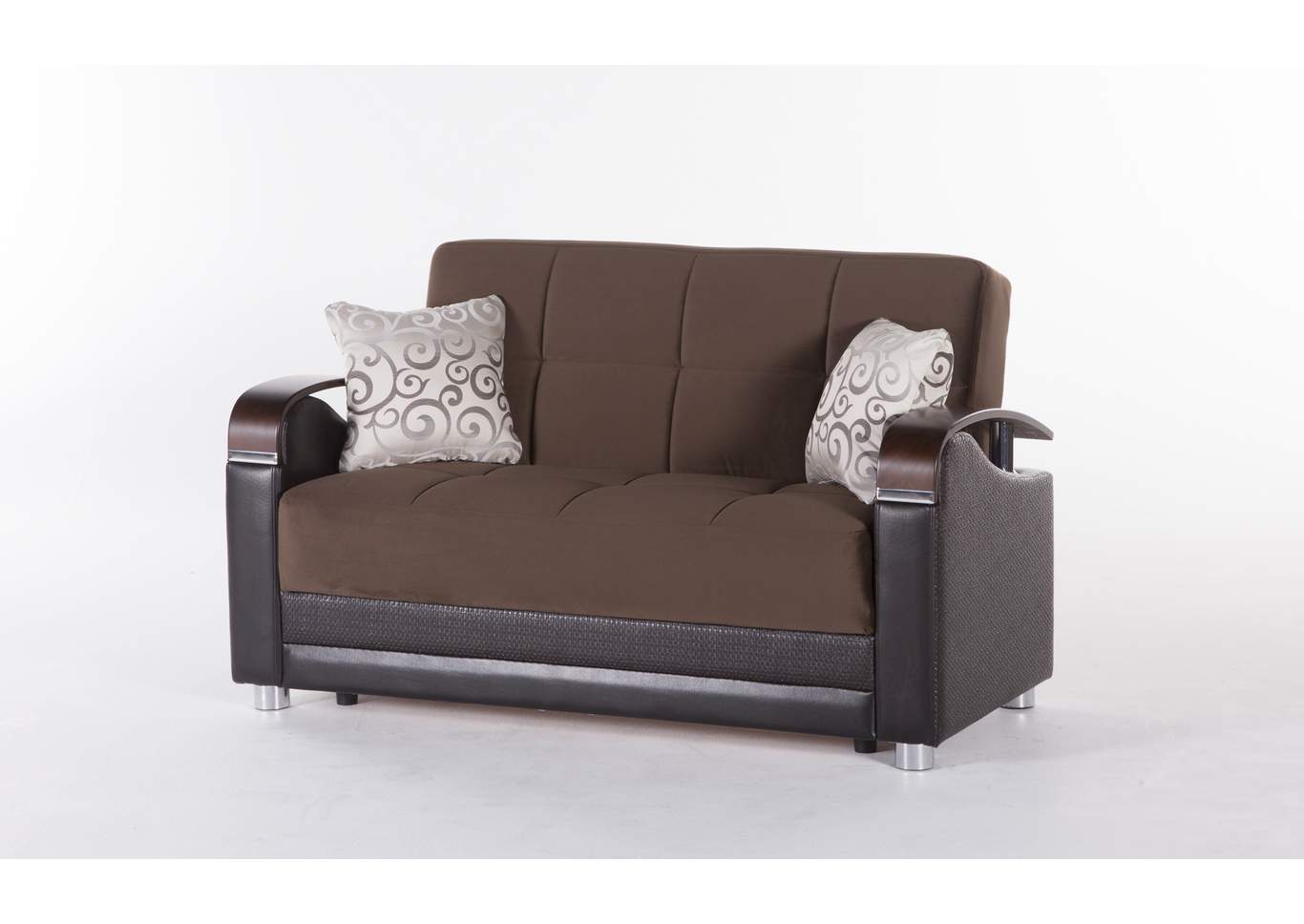 Luna Naomi Brown 3 Piece Sofa Set,Hudson Furniture & Bedding