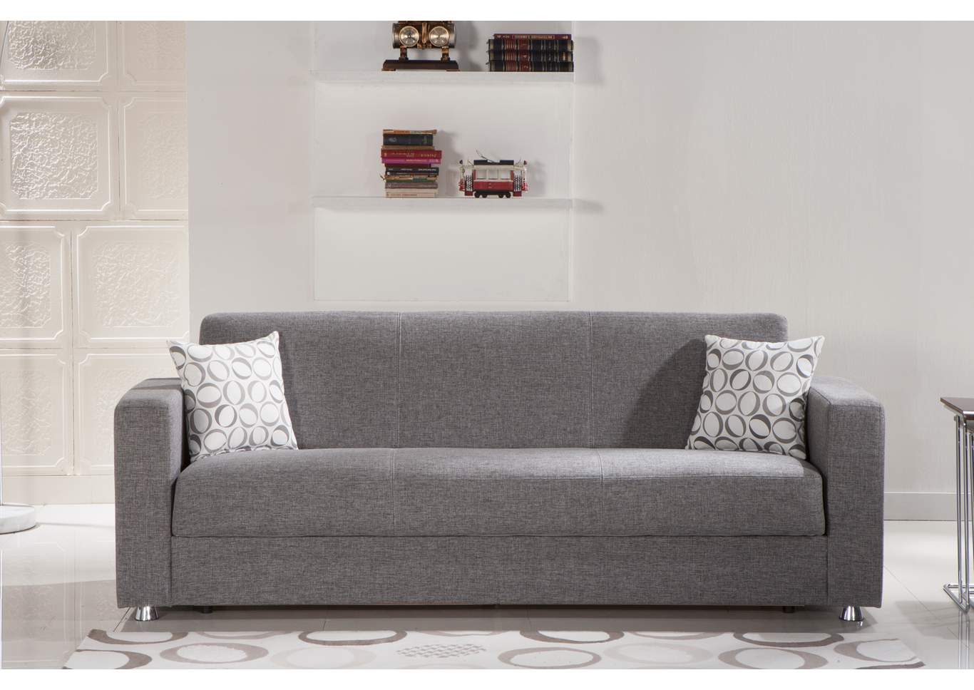 Tokyo Diego Gray 3 Seat Sleeper Sofa,Hudson Furniture & Bedding