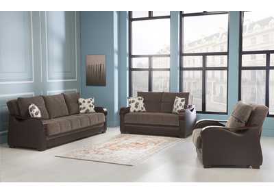 Bennett Armoni Brown 3 Seat Sleeper Sofa,Hudson Furniture & Bedding
