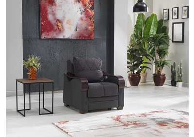 Bennett Nar Antrasit Arm Chair,Hudson Furniture & Bedding