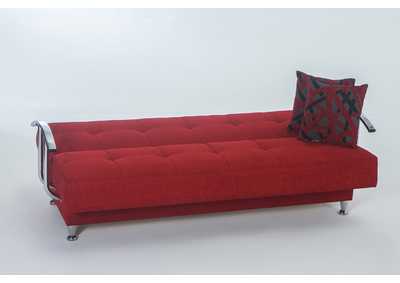 Betsy Story Red 3 Seat Sleeper Sofa,Hudson Furniture & Bedding