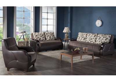 Costa Armoni Brown Sofa, Loveseat & Chair