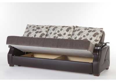 Costa Armoni Brown 3 Seat Sleeper Sofa,Hudson Furniture & Bedding