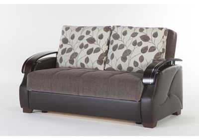 Costa Armoni Brown Love Seat W/ Storage,Hudson Furniture & Bedding