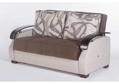 Costa Best Brown Love Seat W/ Storage,Hudson Furniture & Bedding
