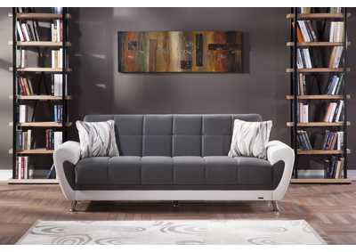Duru Plato Dark Gray 3 Seat Sleeper Sofa