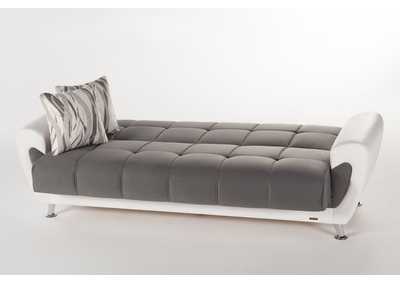 Duru Plato Dark Gray 3 Seat Sleeper Sofa,Hudson Furniture & Bedding