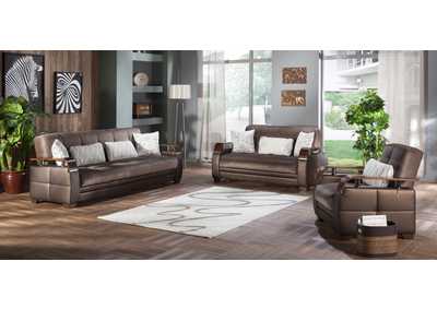 Natural Prestige Brown 3 Seat Sleeper Sofa,Hudson Furniture & Bedding