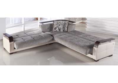 Natural Valencia Grey Sectional,Hudson Furniture & Bedding