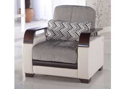 Natural Valencia Grey Arm Chair,Hudson Furniture & Bedding