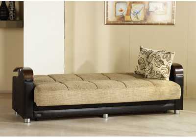 Luna Fulya Brown 3 Seat Sleeper Sofa,Hudson Furniture & Bedding