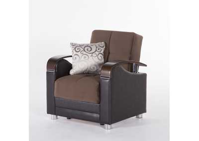 Luna Naomi Brown Arm Chair,Hudson Furniture & Bedding