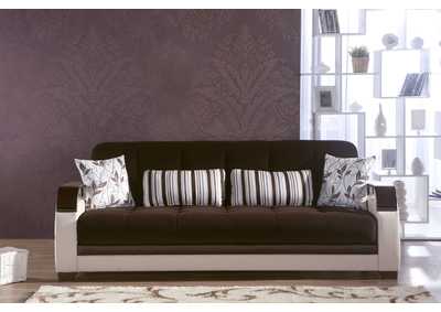 Natural Colins Brown 3 Seat Sleeper Sofa,Hudson Furniture & Bedding
