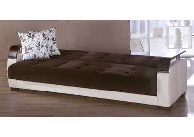 Natural Colins Brown 3 Seat Sleeper Sofa,Hudson Furniture & Bedding