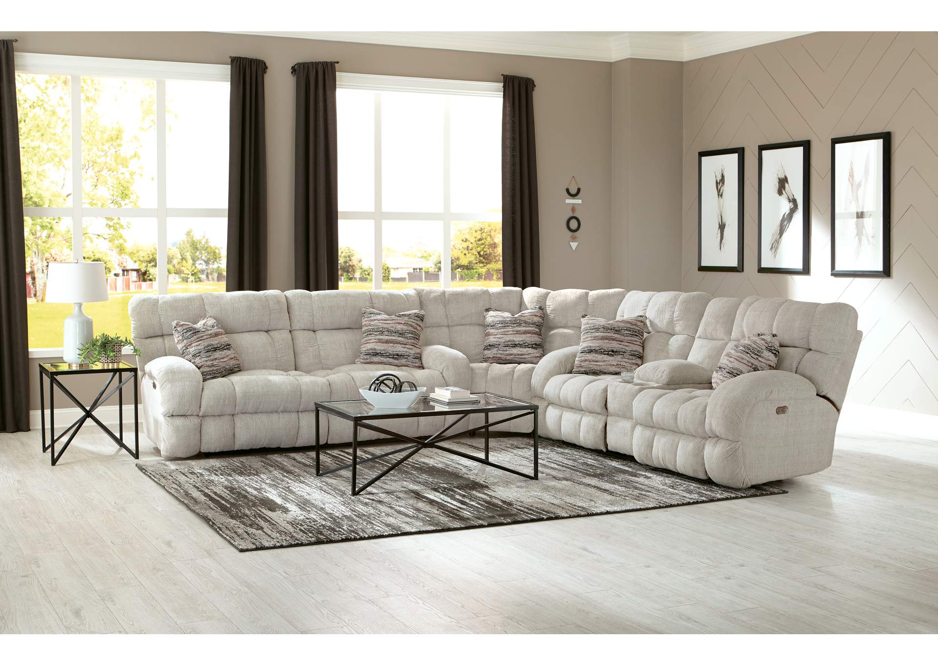 Ashland Lay Flat Reclining Sofa,Jackson Catnapper