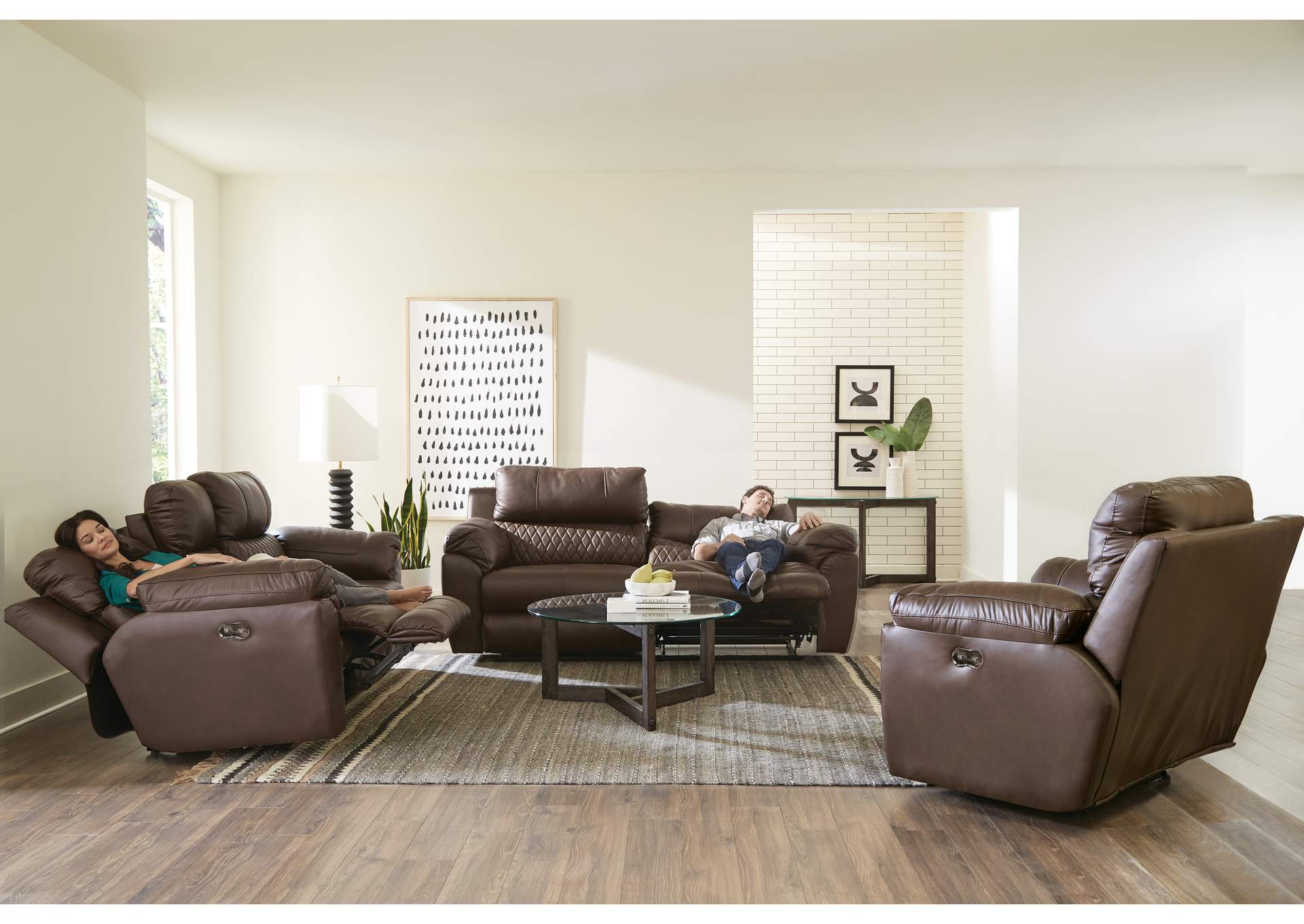 Sorrento Power Lay Flat Recliner,Jackson Catnapper